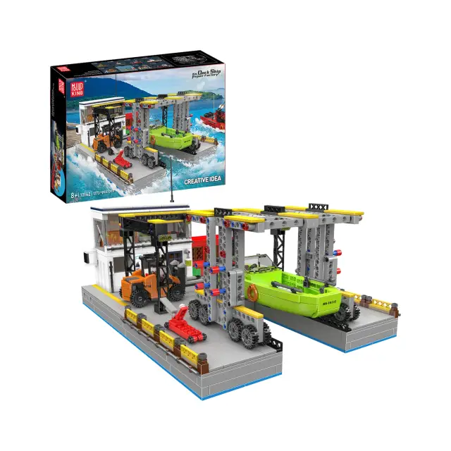 MouldKing® Dock Ship Repair Factory