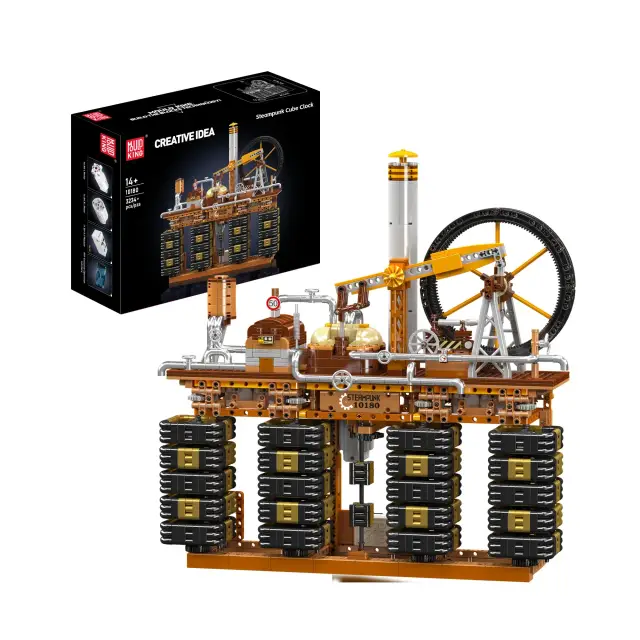 MouldKing® Steampunk Cube Clock