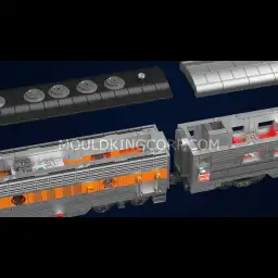 MouldKing USA EMD F7 WP Diesel Locomotive