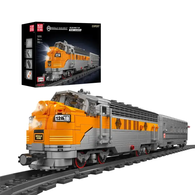 MouldKing® USA EMD F7 WP Diesel Locomotive