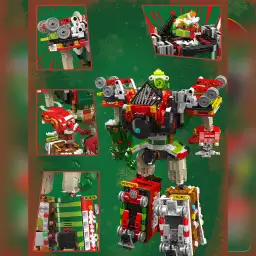 MouldKing Christmas Train Transformer