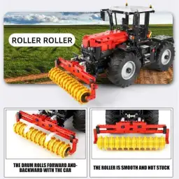 MouldKing Technic 4-in-1 Tractor in red