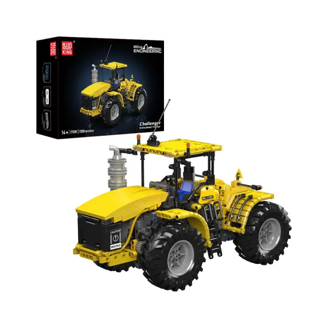 MouldKing® Challenger Articulated Tractor Yellow