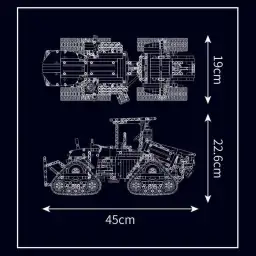 MouldKing Pneumatic Crawler Tractor