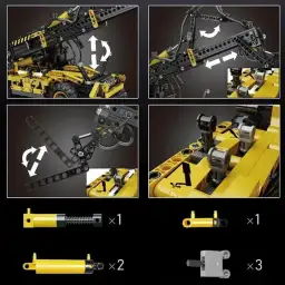 MouldKing Technic Pneumatic Telescopic Forklift