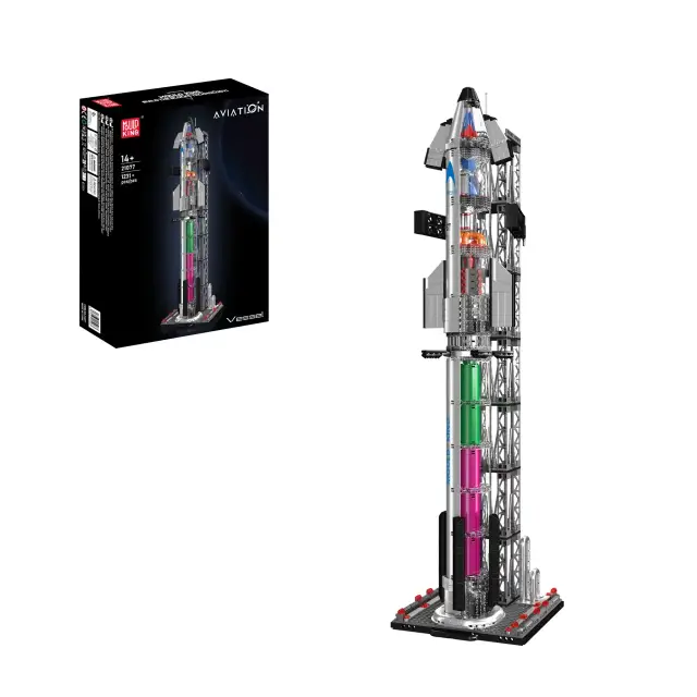 MouldKing® Chrome Starship & Launch Tower