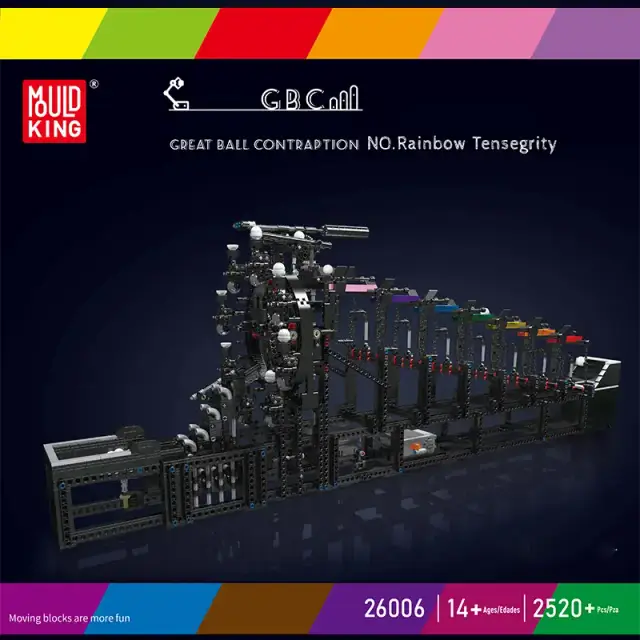 MouldKing® Rainbow Tensegrity