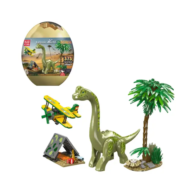 MouldKing® Jurassic Adventure Brachiosaurus Island Explorer Dino Egg